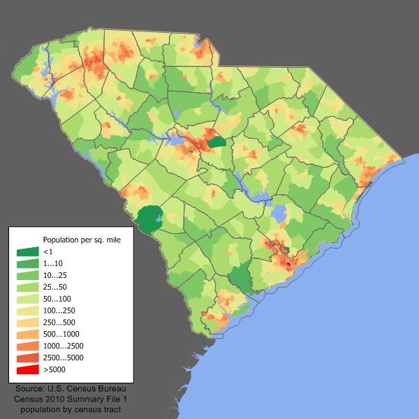 South Carolina County Wise